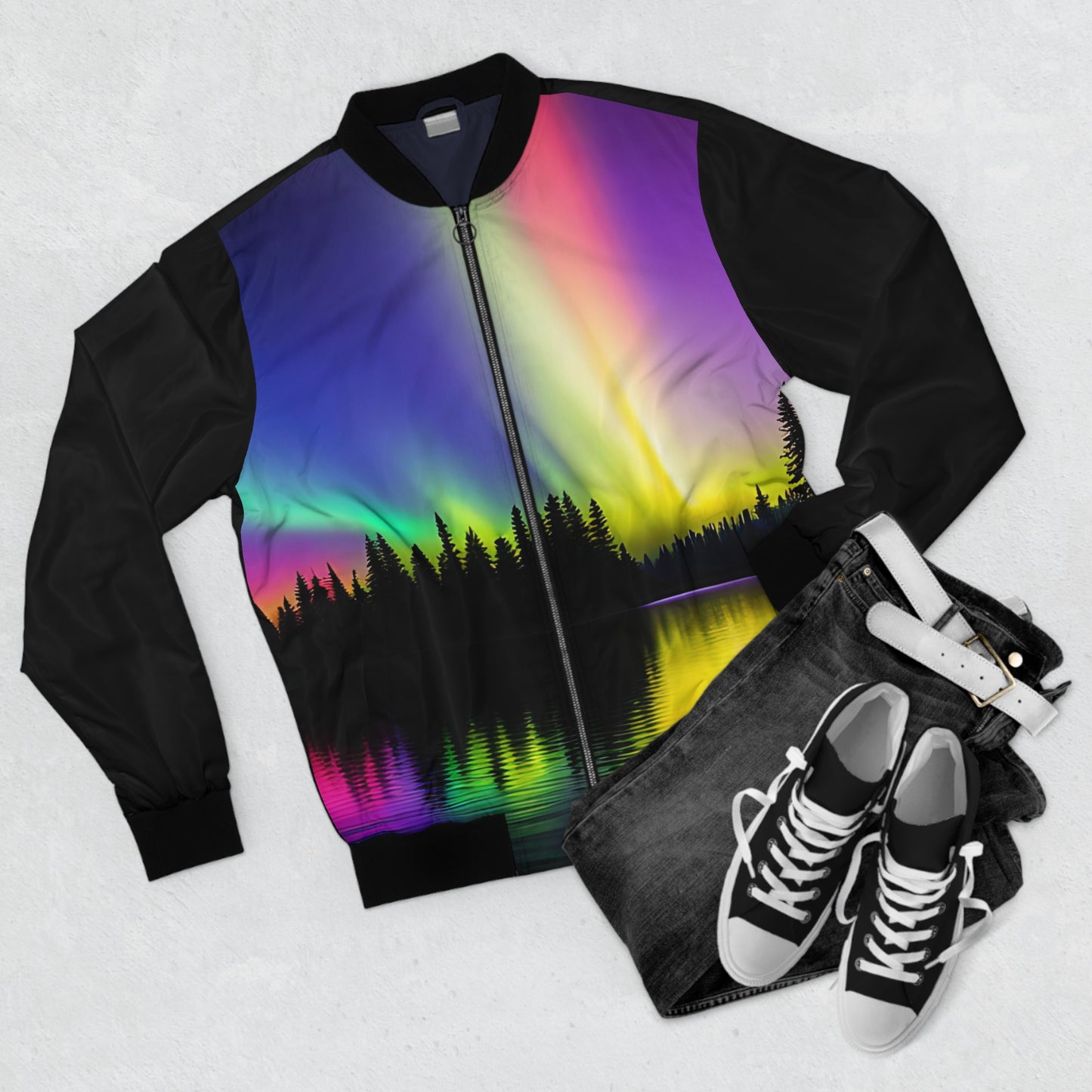 Northern Lights Bomber Jacket