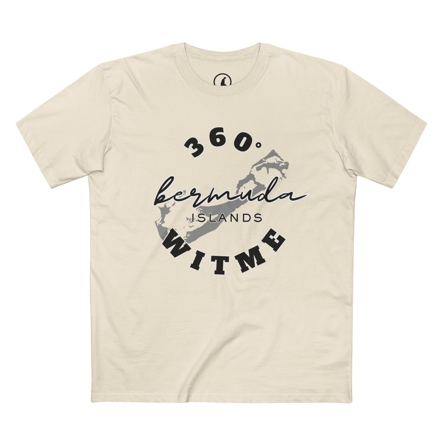 PLAYAUDIOMUSIC® 360WITME™ BERMUDA Wide Logo Tee