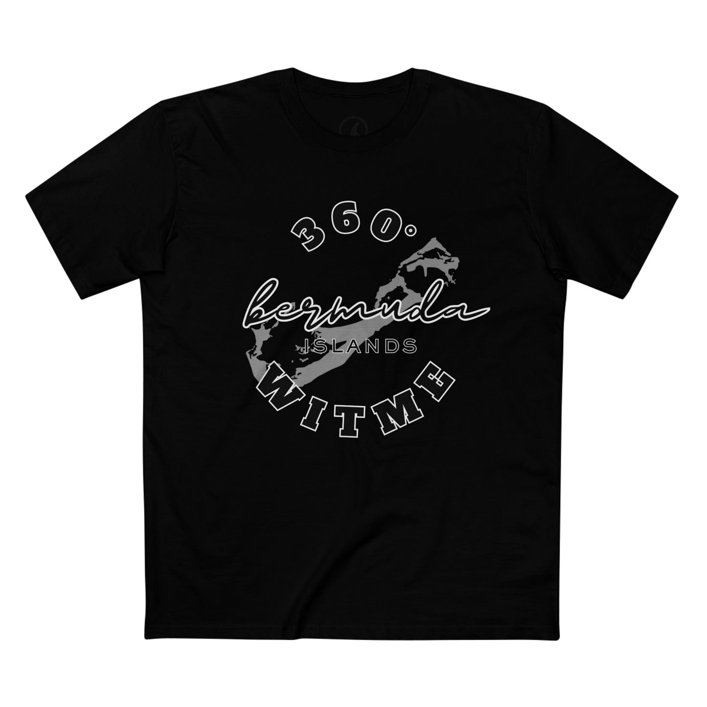 PLAYAUDIOMUSIC® 360WITME™ BERMUDA Wide Logo Tee