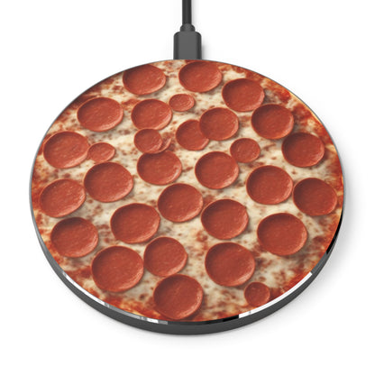 Round Pepperoni Pizza Wireless Charger