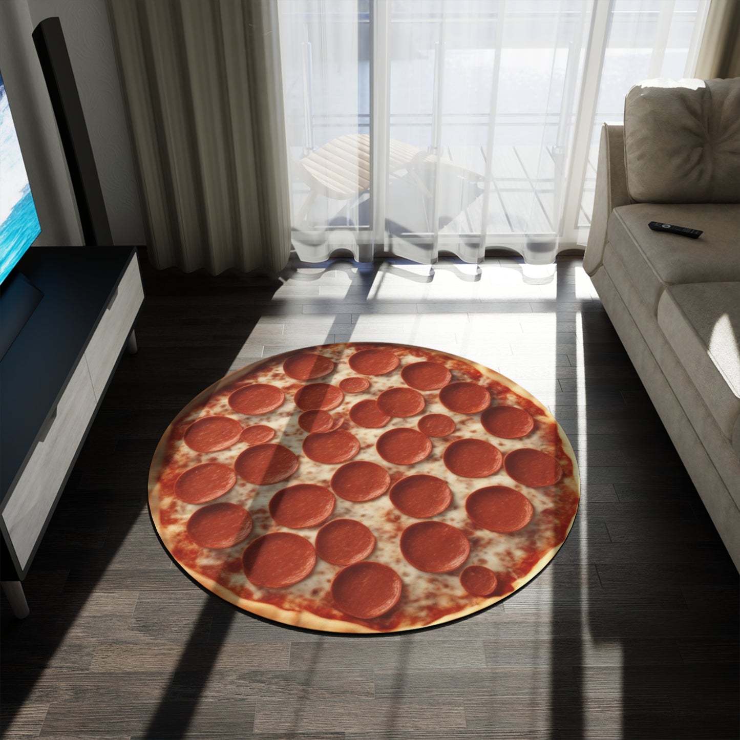 High-End Fashion Pizza Rug