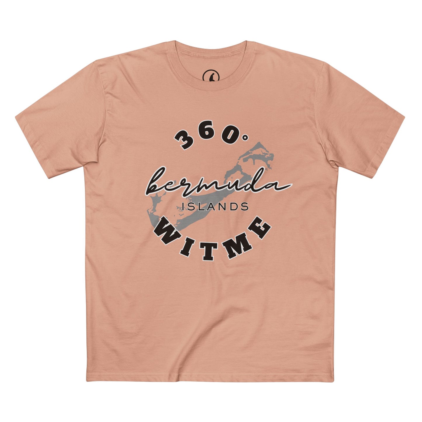 PLAYAUDIOMUSIC® 360WITME™ BERMUDA Wide Logo Tee