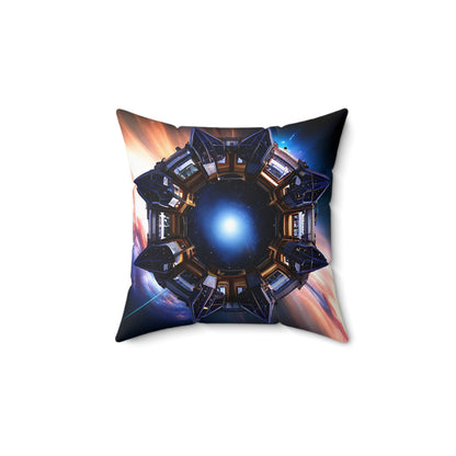 Time Portal Octagon Pillow