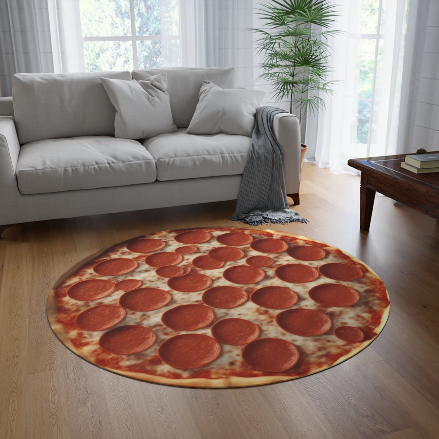 High-End Fashion Pizza Rug